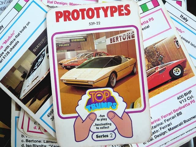 FB3 Top Trumps Single Cards Super Cars Motor Vehicles Ace Issue Various 