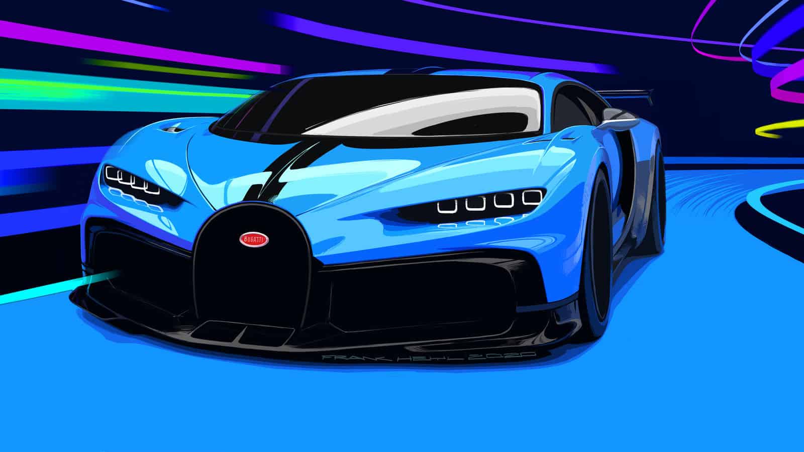 Bugatti Chiron Pur Sport Sketch