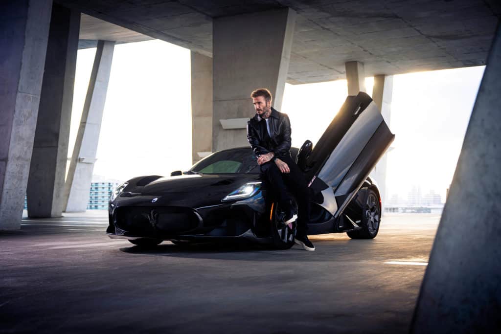 David Beckham and his Maserati MC20